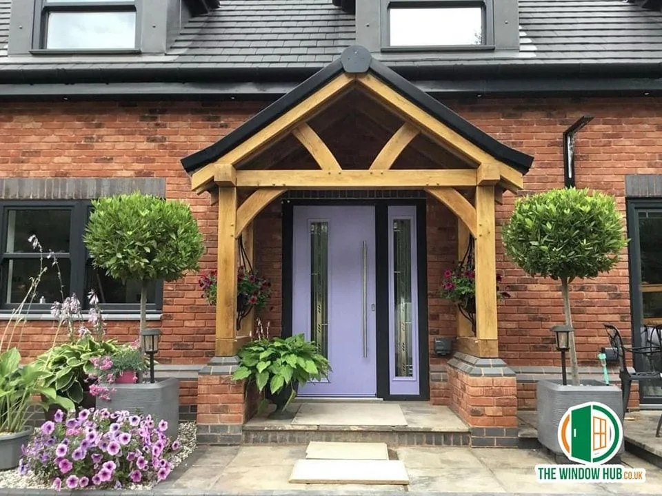 Lilac Composite Door, installed by The Window Hub